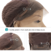 Peluca Lace Front Lisa Corta. Lace Front Wig - Imagen 2