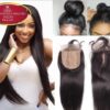 Parcial Closure silk top en Liso - Imagen 4